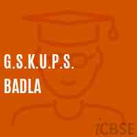G.S.K.U.P.S. Badla Middle School Logo