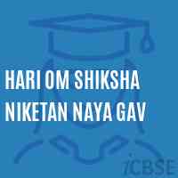 Hari Om Shiksha Niketan Naya Gav Middle School Logo