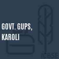 Govt. Gups, Karoli Middle School Logo