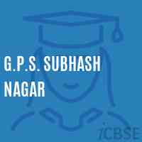 G.P.S. Subhash Nagar Primary School Logo
