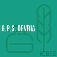 G.P.S. Devria Primary School Logo