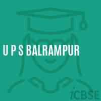 U P S Balrampur Middle School Logo