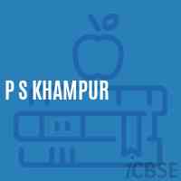 P S Khampur Primary School Logo
