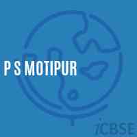 P S Motipur Primary School Logo