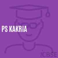 Ps Kakria Primary School Logo