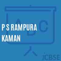 P S Rampura Kaman Primary School Logo