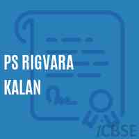 Ps Rigvara Kalan Primary School Logo
