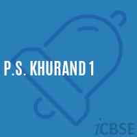 P.S. Khurand 1 Primary School Logo