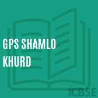 Gps Shamlo Khurd Primary School Logo