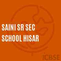 Saini Sr Sec School Hisar Logo