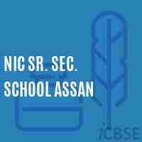 Nic Sr. Sec. School Assan Logo