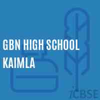Gbn High School Kaimla Logo