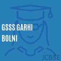 Gsss Garhi Bolni High School Logo