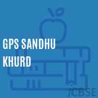 Gps Sandhu Khurd Primary School Logo
