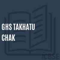 Ghs Takhatu Chak Secondary School Logo