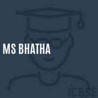 Ms Bhatha Middle School Logo