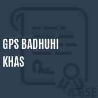 Gps Badhuhi Khas Primary School Logo