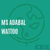 Ms Adabal Wattoo Middle School Logo