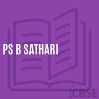 Ps B Sathari Primary School Logo