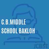 C.B.Middle School Bakloh Logo