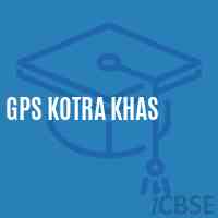 Gps Kotra Khas Primary School Logo