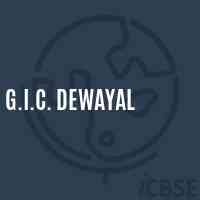 G.I.C. Dewayal High School Logo