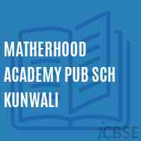 Matherhood Academy Pub Sch Kunwali Primary School Logo