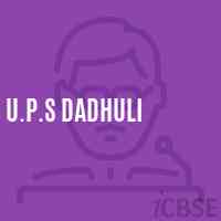 U.P.S Dadhuli Middle School Logo
