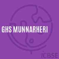 Ghs Munnarheri Secondary School Logo
