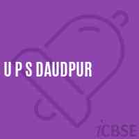 U P S Daudpur Middle School Logo