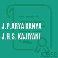 J.P.Arya Kanya J.H.S. Kajiyani Middle School Logo