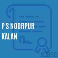 P S Noorpur Kalan Primary School Logo