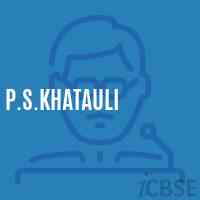 P.S.Khatauli Primary School Logo