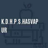 K.D.H.P.S.Hasvapur Secondary School Logo
