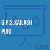 G.P.S.Kailash Puri Primary School Logo