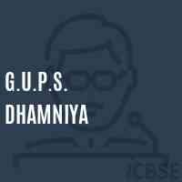G.U.P.S. Dhamniya Middle School Logo