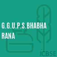 G.G.U.P.S.Bhabharana Middle School Logo