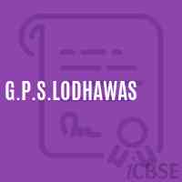 G.P.S.Lodhawas Primary School Logo