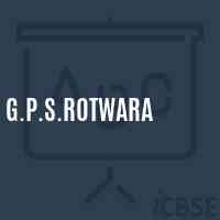 G.P.S.Rotwara Primary School Logo