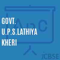 Govt. U.P.S.Lathiya Kheri Middle School Logo