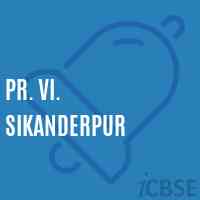 Pr. Vi. Sikanderpur Primary School Logo