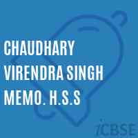 Chaudhary Virendra Singh Memo. H.S.S Secondary School Logo