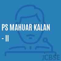 Ps Mahuar Kalan - Ii Primary School Logo