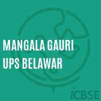 Mangala Gauri Ups Belawar Middle School Logo