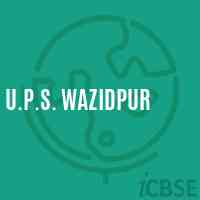 U.P.S. Wazidpur Middle School Logo