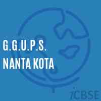 G.G.U.P.S. Nanta Kota Middle School Logo