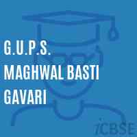 G.U.P.S. Maghwal Basti Gavari Middle School Logo
