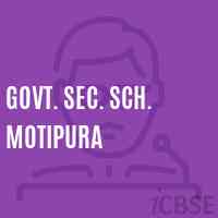 Govt. Sec. Sch. Motipura Secondary School Logo