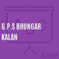 G.P.S Bhungar Kalan Primary School Logo