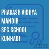 Prakash Vidhya Mandir Sec.School Kunhadi Logo
